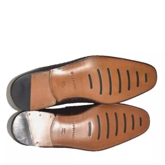 New! Magnanni Men\'s Brown Herrera Woven Loafers Size 8 M DD297A